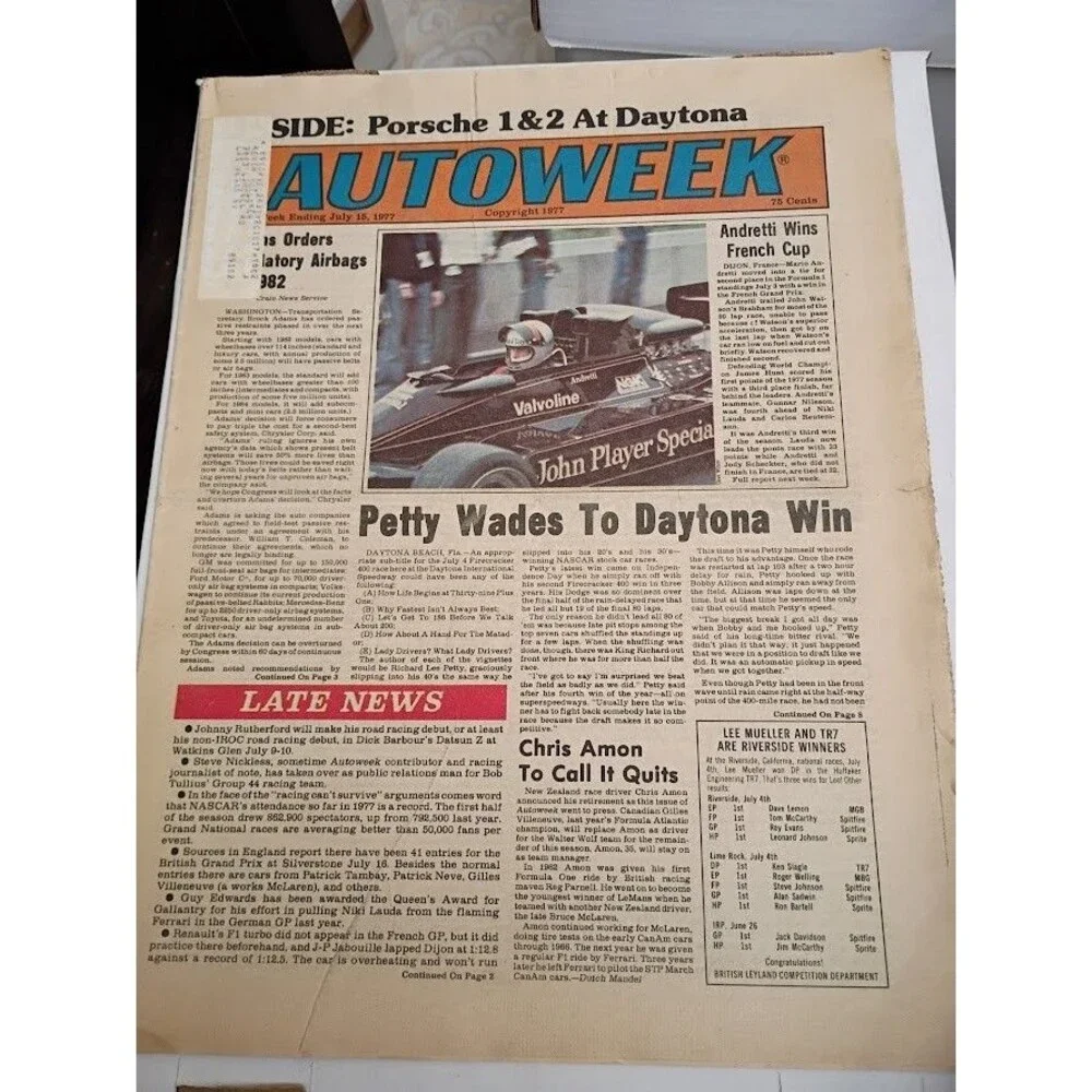 AutoWeek Magazine - July 15, 1977